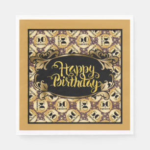 Serviette En Papier Joyeux anniversaire Fabuleux Cinquante