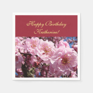 Serviette En Papier Joyeux anniversaire Katherine Birthdays Parties se