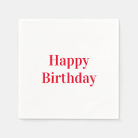 "Joyeux anniversaire" livre blanc rouge
