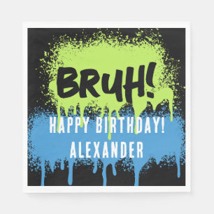 Serviette En Papier Joyeux Anniversaire Mec Ado Adolescent