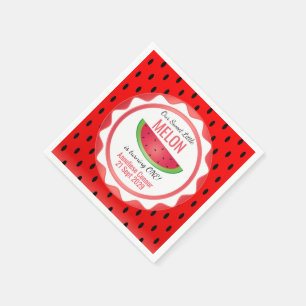 Serviette En Papier Joyeux Anniversaire Melon Sucré