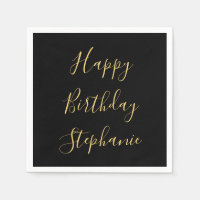 Joyeux Anniversaire Monogramme Nom Personnalisé Ja