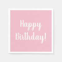 Joyeux Anniversaire Pastel rose fête d'anniversair