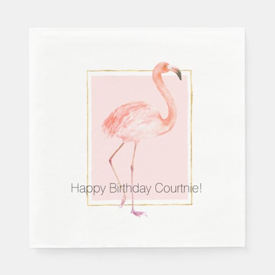 Serviette En Papier Joyeux Anniversaire Rose De Flamant Rose Zazzle Fr Serviette En Papier Joyeux Anniversaire Rose De Flamant Rose Zazzle Fr