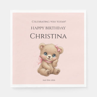 Serviette En Papier Joyeux anniversaire Serviettes