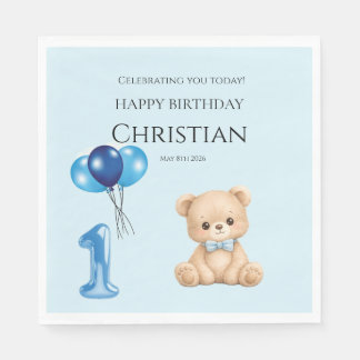 Serviette En Papier Joyeux anniversaire Serviettes