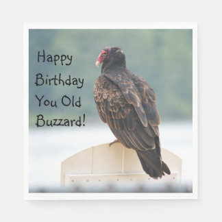 Serviette En Papier Joyeux Anniversaire Vieux Buzzard