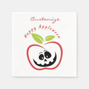 Serviette En Papier Joyeux Appleween Jack O'lantern Thunder_Cove