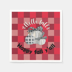 Serviette En Papier Joyeux automne Y'all