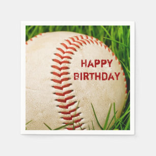 Serviette En Papier Joyeux baseball d'anniversaire