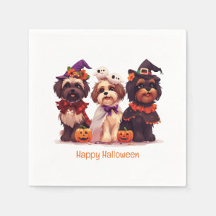 Serviette En Papier Joyeux Chih Tzu Chih Dogs d'Halloween