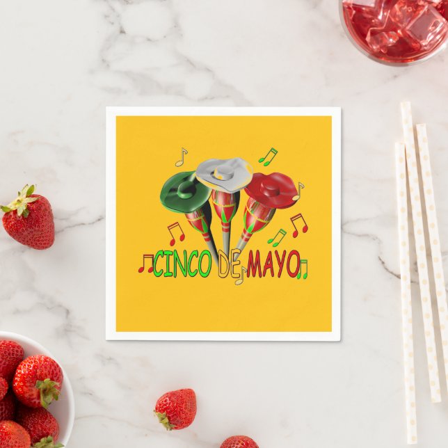 Serviette En Papier Joyeux Cinco de Mayo (En situation)
