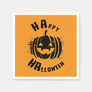 Serviette En Papier Joyeux Citrouille du parti Halloween