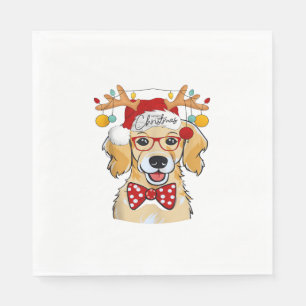Serviette En Papier Joyeux Costume de Noël Reindeer mignonne Père Noël