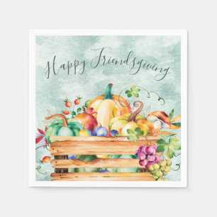 Serviette En Papier Joyeux Dîner d'Action d'Ami Automne automne