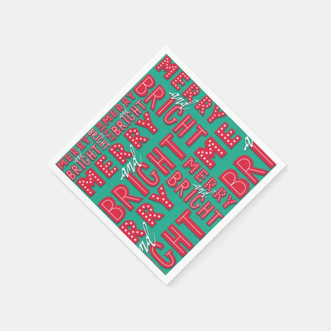 Serviette En Papier Joyeux et lumineux (Coin)