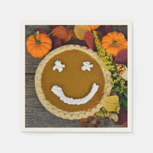 Serviette En Papier Joyeux gâteau Citrouille de Thanksgiving