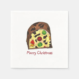 Serviette En Papier Joyeux gâteau de Noël Gâteau de vacances