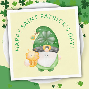 Serviette En Papier Joyeux Gnome Joyeux Saint Patrick Fête
