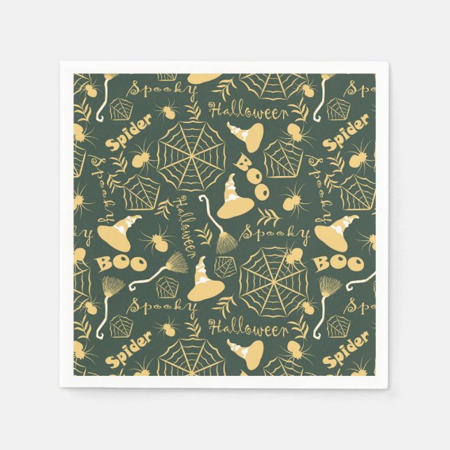 Serviette En Papier Joyeux Halloween (Devant)