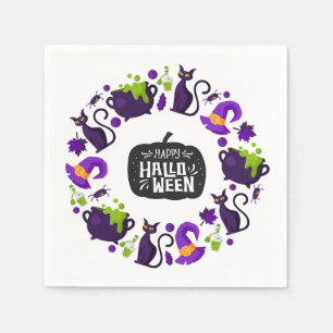 Serviette En Papier Joyeux Halloween