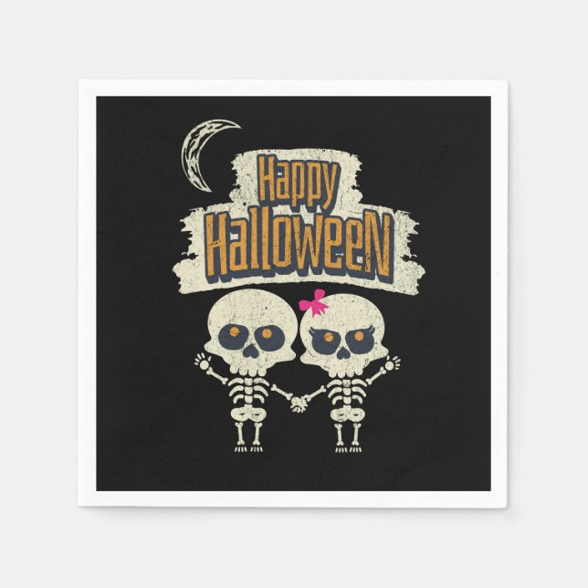 Serviette En Papier Joyeux Halloween (Devant)