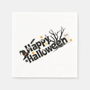 Serviette En Papier Joyeux Halloween