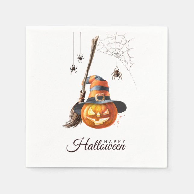 Serviette En Papier Joyeux Halloween (Devant)