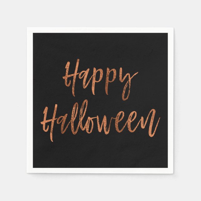Serviette En Papier Joyeux Halloween moderne Halloween Napkins (Devant)