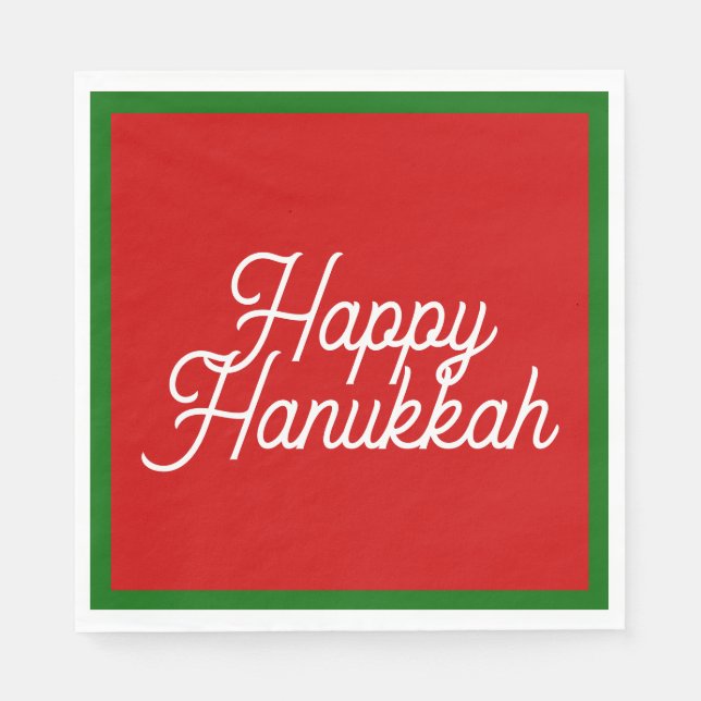 Serviette En Papier Joyeux Hanoukka Napkins (Devant)
