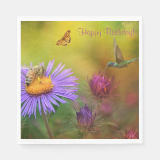 Serviette En Papier Joyeux Jardin Rêvé Anniversaire