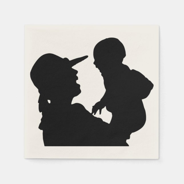 SERVIETTE EN PAPIER JOYEUX JOUR DE MÈRE (Devant)