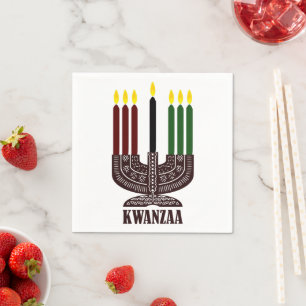 Serviette En Papier Joyeux Kwanzaa