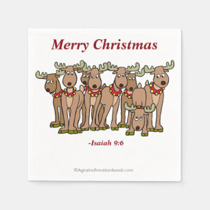 Serviette En Papier Joyeux Noël