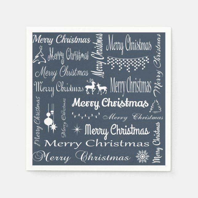 Serviette En Papier Joyeux Noël (Devant)