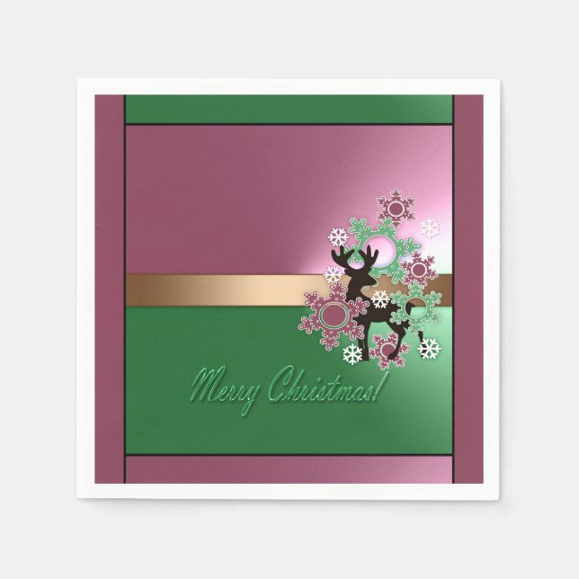 Serviette En Papier Joyeux Noël ! (Devant)