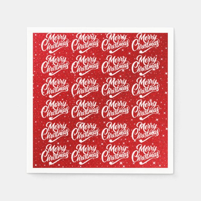 Serviette En Papier Joyeux Noël (Devant)