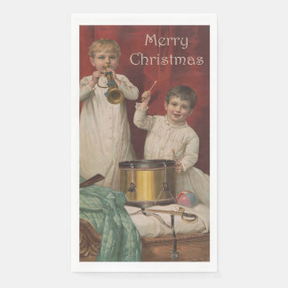 Serviette En Papier Joyeux Noël Art Vintage
