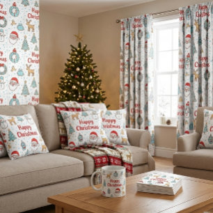 Serviette En Papier Joyeux Noël & Bonnes Fêtes Hiver Personnalisé