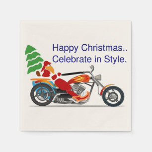 SERVIETTE EN PAPIER JOYEUX NOËL, CÉLÉBREZ DANS LE STYLE