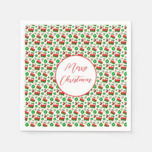 Serviette En Papier Joyeux Noël décoration festive amusante de vacance