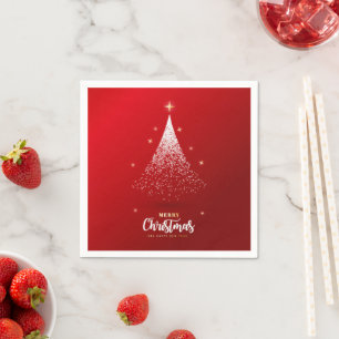Serviette En Papier "Joyeux Noël et Bonne Année"