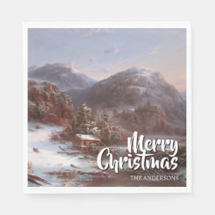 Serviette En Papier Joyeux Noël festif Gignoux d'hiver
