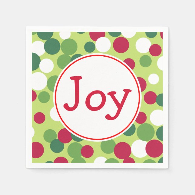 Serviette En Papier Joyeux Noël Fête Napkins (Devant)