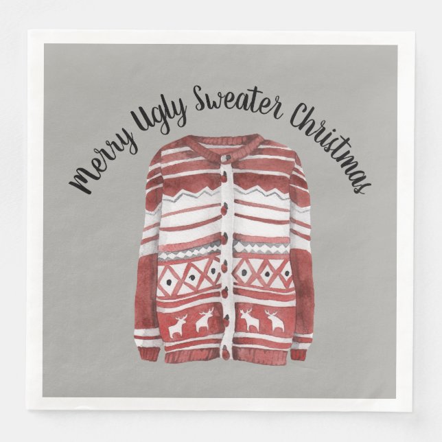 Serviette En Papier Joyeux Noël moche (Devant)