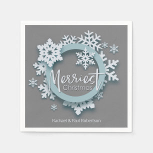 Serviette En Papier Joyeux Noël moderne Style de vacances