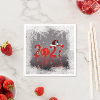 Serviette En Papier Joyeux Noël Nouvelle Année 2027 Festive