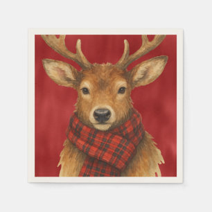 Serviette En Papier Joyeux Noël Renne