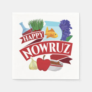 Serviette En Papier Joyeux Nowruz Nouvel An persan