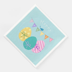 Serviette En Papier Joyeux oeufs de Pâques